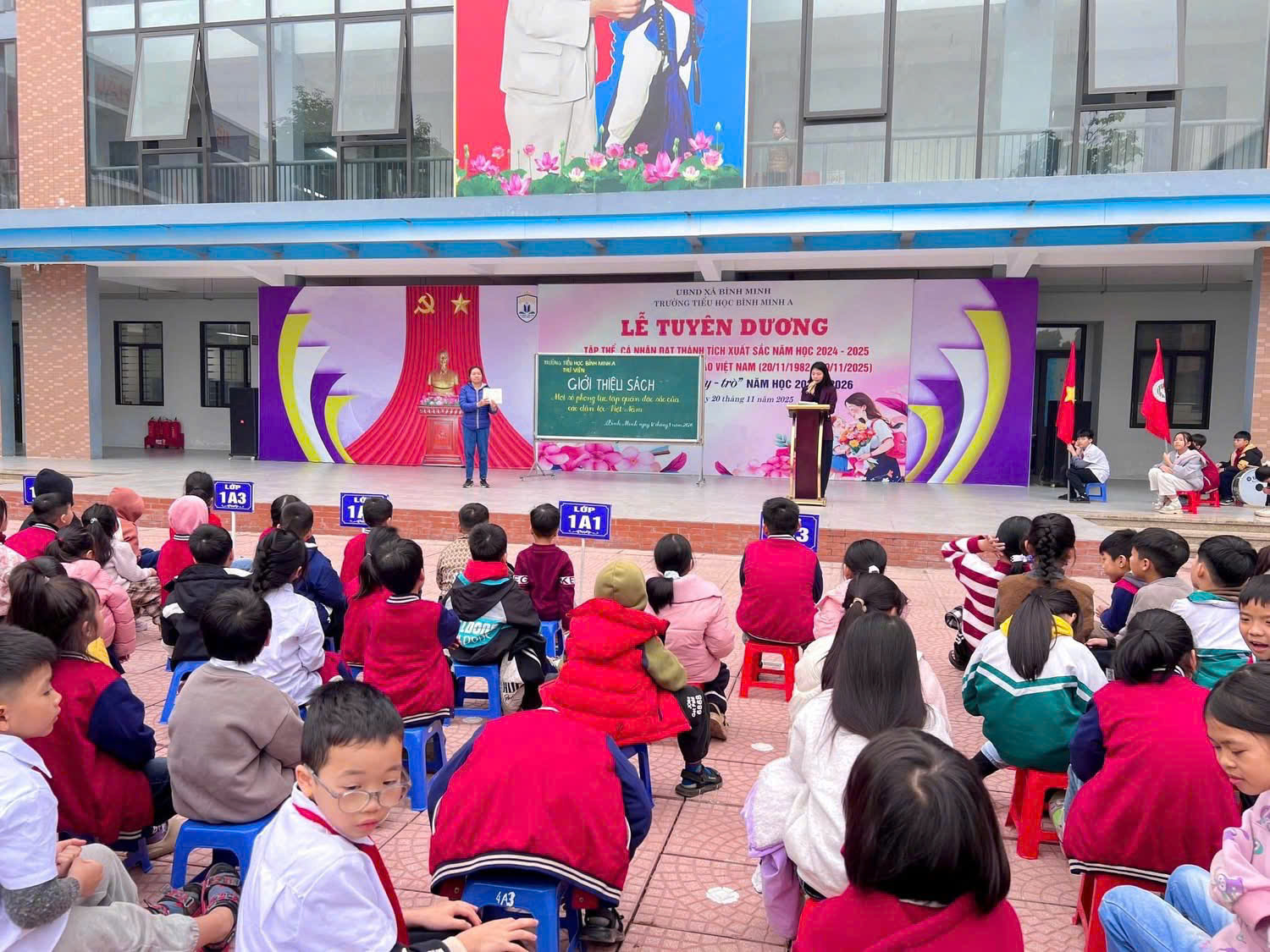 TIẾT CHÀO CỜ ĐẦU TUẦN – THI ĐUA CHÀO MỪNG ĐẠI HỘI ĐẢNG TOÀN QUỐC LẦN THỨ XIV (NĂM 2026) VÀ THƯ VIỆN TRƯỜNG TH BÌNH MINH A GIỚI THIỆU CUỐN SÁCH “ MỘT SỐ PHONG TỤC TẬP QUÁN ĐẶC SẮC CỦA CÁC DÂN TỘC VIỆT NAM“