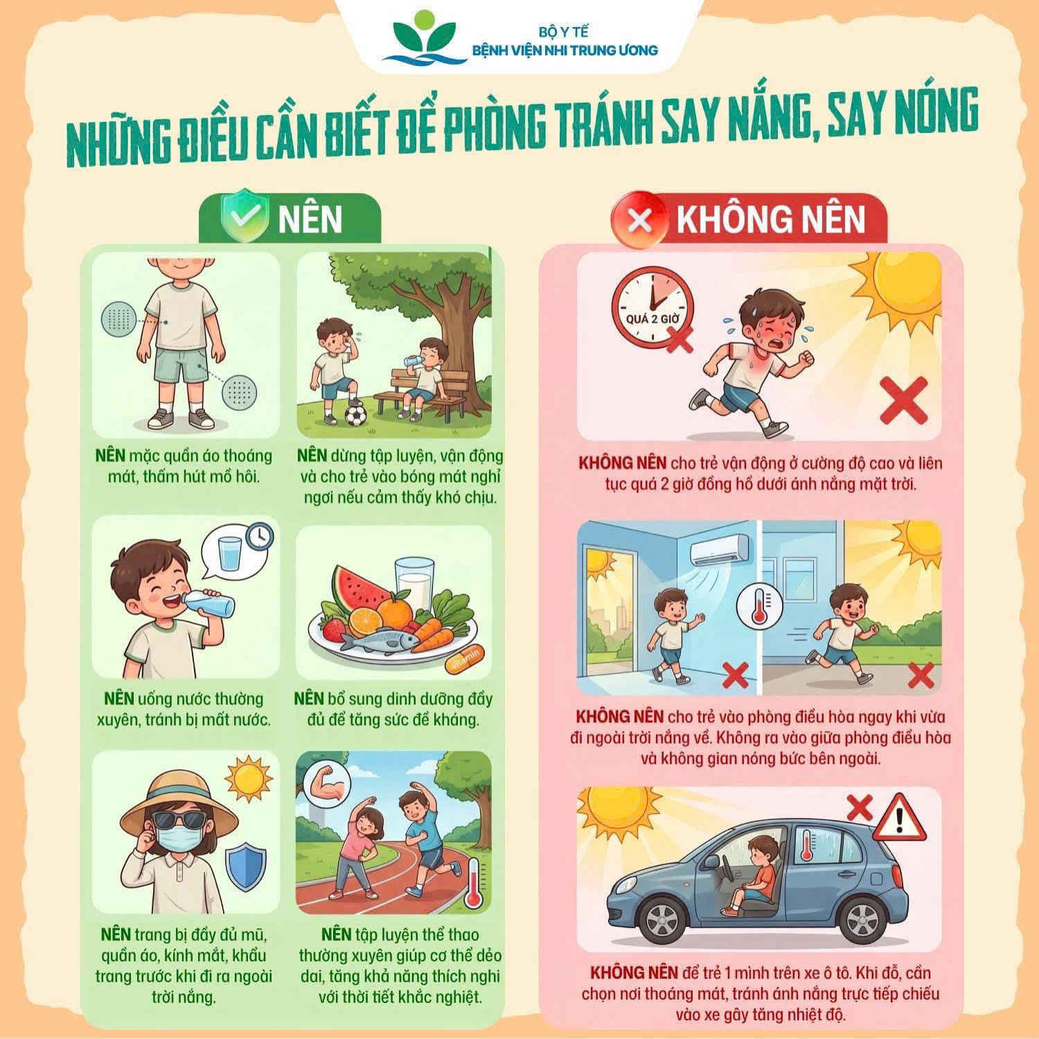 📢 TUYÊN TRUYỀN PHÒNG CHỐNG SAY NẮNG, SAY NÓNG