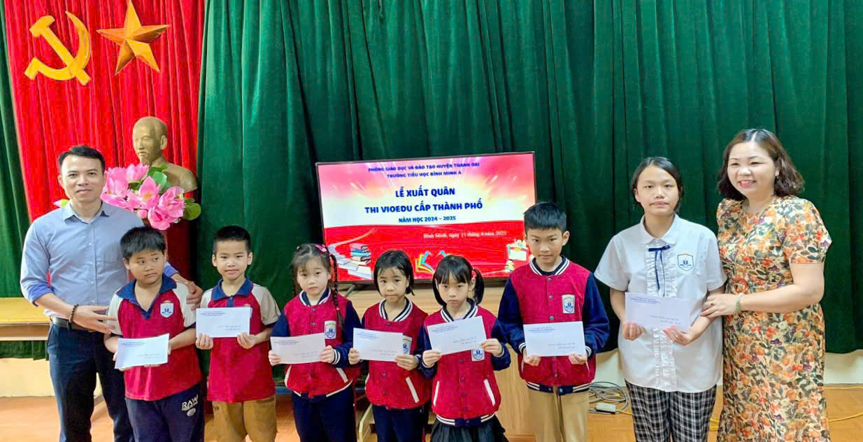 TỔ CHỨC LỄ XUẤT QUÂN: THI VIOEDU CẤP THÀNH PHỐ VÀ THI GIẢI BÓNG ĐÁ THIẾU NIÊN NHI ĐỒNG CẤP HUYỆN